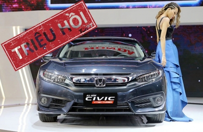 Triệu hồi hơn 300 chiếc Honda Civic tại Việt Nam