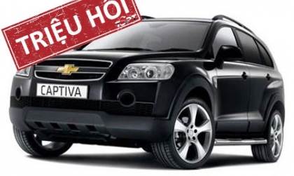 Triệu hồi hơn 10.000 xe Captiva tại Việt Nam