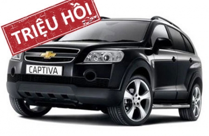 Triệu hồi hơn 10.000 xe Captiva tại Việt Nam