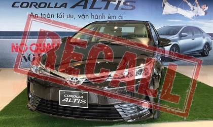 Toyota triệu hồi Toyota Corolla Altis, đợt triệu hồi thứ 6 để thay thế bơm xăng