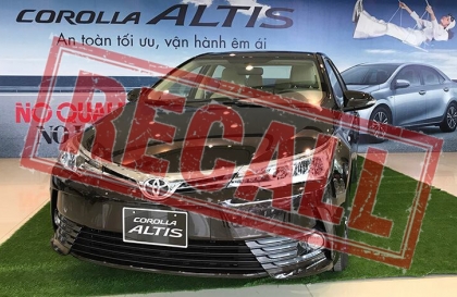 Toyota triệu hồi Toyota Corolla Altis, đợt triệu hồi thứ 6 để thay thế bơm xăng