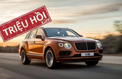 Triệu hồi Bentley Bentayga tại Việt Nam do lỗi rò rỉ nhiên liệu