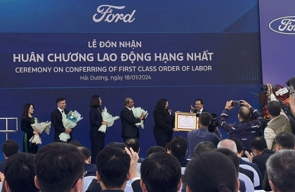 Ford Việt Nam nhận Huân chương Lao động hạng Nhất của Chính Phủ Việt Nam