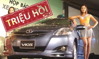 Toyota Việt Nam triệu hồi gần 4.000 xe Vios và Corolla