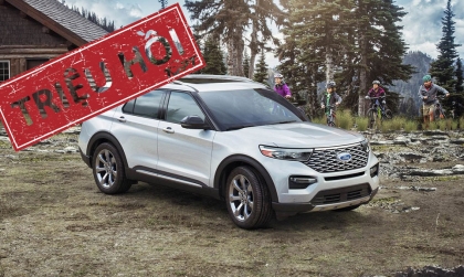 Ford Explorer bị triệu hồi tại Mỹ do lỗi camera lùi