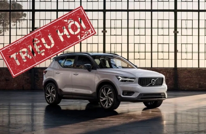 Triệu hồi Volvo XC40 do vấn đề của cụm đèn hậu