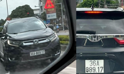 Thêm một chiếc Honda CR-V biển kiểm soát 36A cố tình chơi xấu