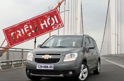 Triệu hồi xe Chevrolet Orlando tại Việt Nam vì kẹt nút khởi động