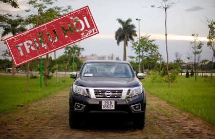 Triệu hồi hơn 600 chiếc Nissan Navara tại Việt Nam do lỗi ổ khoá