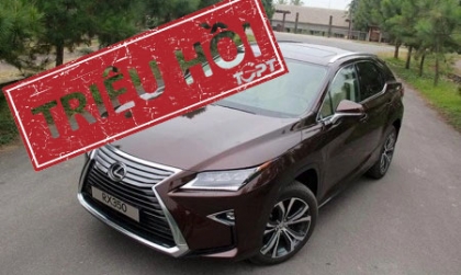 Lexus triệu hồi mẫu crossover RX tại Việt Nam