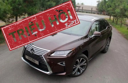 Lexus triệu hồi mẫu crossover RX tại Việt Nam