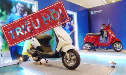 Piaggio triệu hồi xe Zip tại Việt Nam