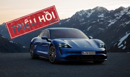 Triệu hồi Porsche Taycan trên toàn cầu do lỗi hệ thống dây an toàn