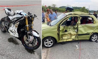 Thế giới 2 bánh: Clip cô gái phóng PKL BMW đâm lật Chevrolet Spark tại Yên Bái