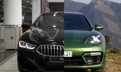 So sánh BMW 840i Gran Coupe M Sport và Porsche Panamera