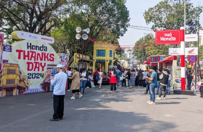 Phố đi bộ Hồ Gươm rực rỡ sắc màu cùng Honda Thanks Day 2024