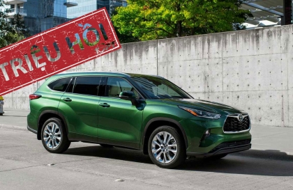 Triệu hồi Toyota Highlander trên toàn cầu do lỗi ghế