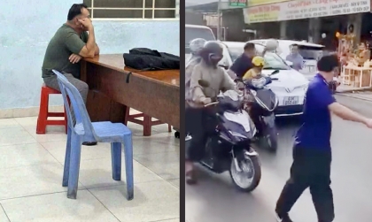 Clip: Thêm trường hợp được lên phường uống nước chè vì hùng hổ vác mũ bảo hiểm đập phá ô tô sau va chạm
