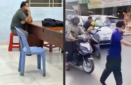 Clip: Thêm trường hợp được lên phường uống nước chè vì hùng hổ vác mũ bảo hiểm đập phá ô tô sau va chạm