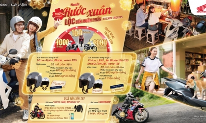 Kích cầu xe hai bánh: Honda Việt Nam tặng thêm xe cho khách hàng may mắn đến Tết Nguyên đán