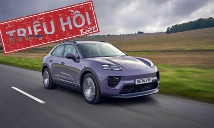 Triệu hồi xe điện Porsche Macan Electric do đèn pha quá sáng