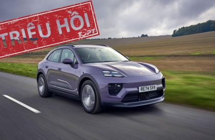 Triệu hồi xe điện Porsche Macan Electric do đèn pha quá sáng