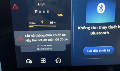Các cụ có cách nào xử lý vấn đề của Vinfast VF 3 báo lỗi này không?