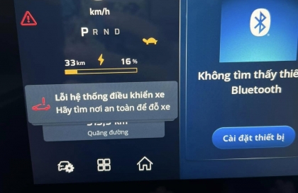 Các cụ có cách nào xử lý vấn đề của Vinfast VF 3 báo lỗi này không?