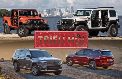 Jeep triệu hồi Wrangler, Gladiator và Grand Cherokee trên toàn cầu do nguy cơ cháy xe