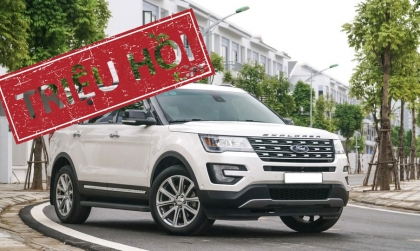 Ford Việt Nam triệu hồi Ford Explorer có nguy cơ rơi ốp trụ A