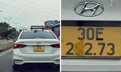 Ý thức giao thông: Sáng mùng 1 Tết, tài xế Hyundai Accent bị phạt vì dán biển số xe tránh phạt nguội