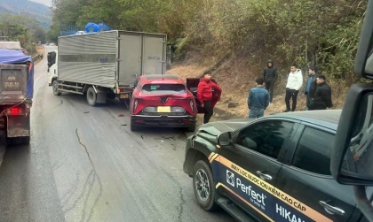 Ảnh TNGT: VinFast VF 7 bị