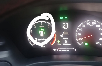 Đồng hồ HR-V hiện màu xanh thế này là gì?