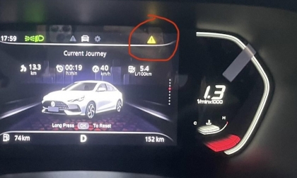 MG5 báo lỗi này trên đồng hồ là sao ạ?