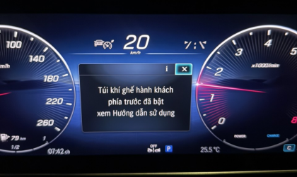 Đồng hồ GLC hiện thông báo túi khí này là lỗi gì ạ?