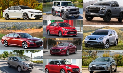 Thị trường ô tô Việt Nam tháng 2/2025: Top 10 mẫu xe bán ít nhất - Thời của sedan hạng D?