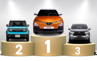 Thị trường ô tô Việt Nam: Top 10 mẫu xe bán nhiều nhất  tháng 3/2025 - VinFast VF 5 vươn lên dẫn đầu