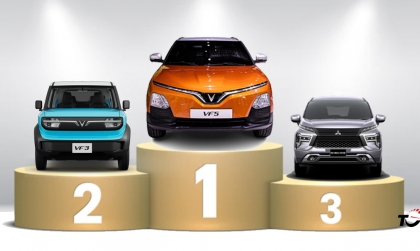 Thị trường ô tô Việt Nam: Top 10 mẫu xe bán nhiều nhất  tháng 3/2025 - VinFast VF 5 vươn lên dẫn đầu