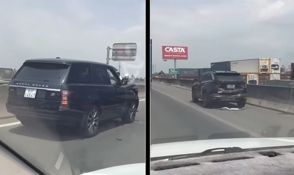 Clip TNGT: Đóng vào đuýt Hyundai Tucson, Range Rover bẹp đầu không tưởng