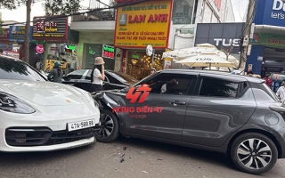 Lấn làn, Porsche Panamera đầu bẹp đầu Suzuki Swift.