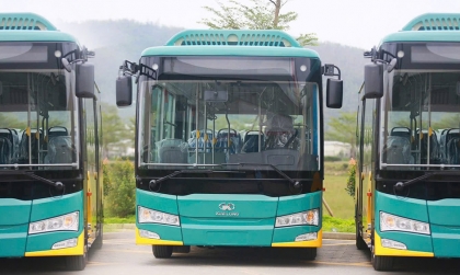 Kim Long Motor Huế xuất khẩu 200 xe buýt điện sang Hàn Quốc