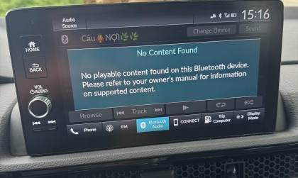Xe Honda CR-V không chuyển màn hình Carplay là bị sao?