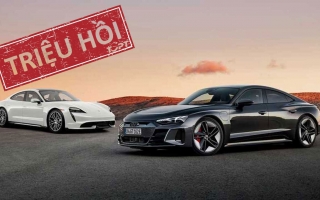 Triệu hồi Audi E-Tron GT và Porsche Taycan tại Mỹ do lỗi hệ thống treo