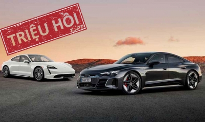 Triệu hồi Audi E-Tron GT và Porsche Taycan tại Mỹ do lỗi hệ thống treo