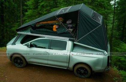 Ford được cấp bằng sáng chế cho lều nóc tích hợp trên xe bán tải