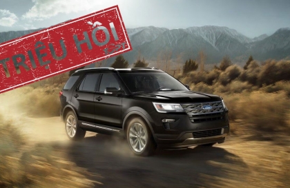 Triệu hồi Ford Explorer trên toàn cầu do lỗi dây đai an toàn