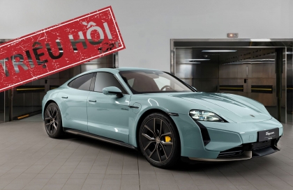 Porsche Việt Nam triệu hồi Taycan do lỗi phần mềm pin