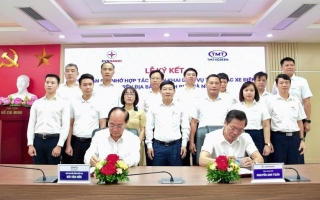 TMT Motors ký thoả thuận với EVN Hà Nội để xây dựng hệ thống trạm sạc điện cho ô tô và xe máy