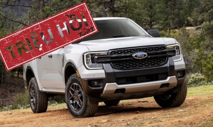 Triệu hồi Ford Ranger do lỗi túi khí rèm