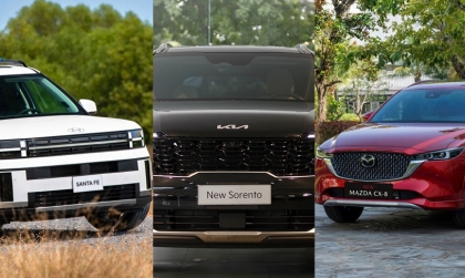 Lựa chọn nào ở phân khúc crossover trên 1 tỷ đồng: KIA Sorento có cạnh tranh được với Hyundai Santa Fe và Mazda CX-8?